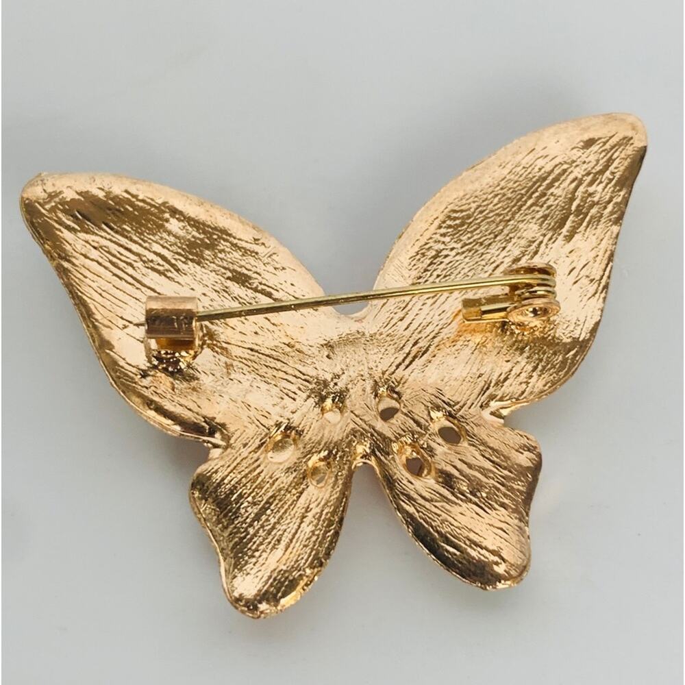 Rhinestone Butterfly Brooch - Picture 5 of 8